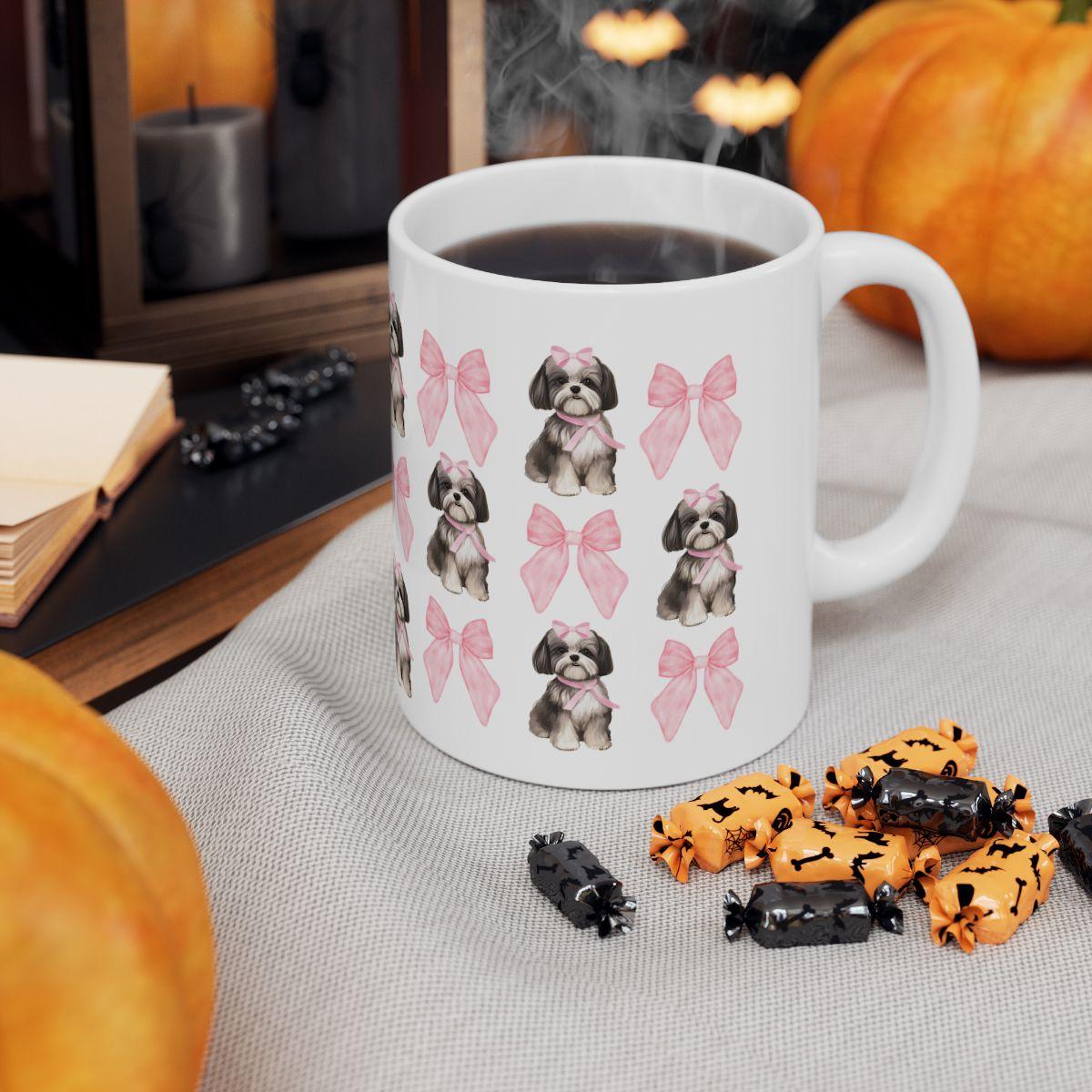 Shih Tzu with Pink Bows Mug – Perfect Gift for Shih Tzu Owners & Lovers