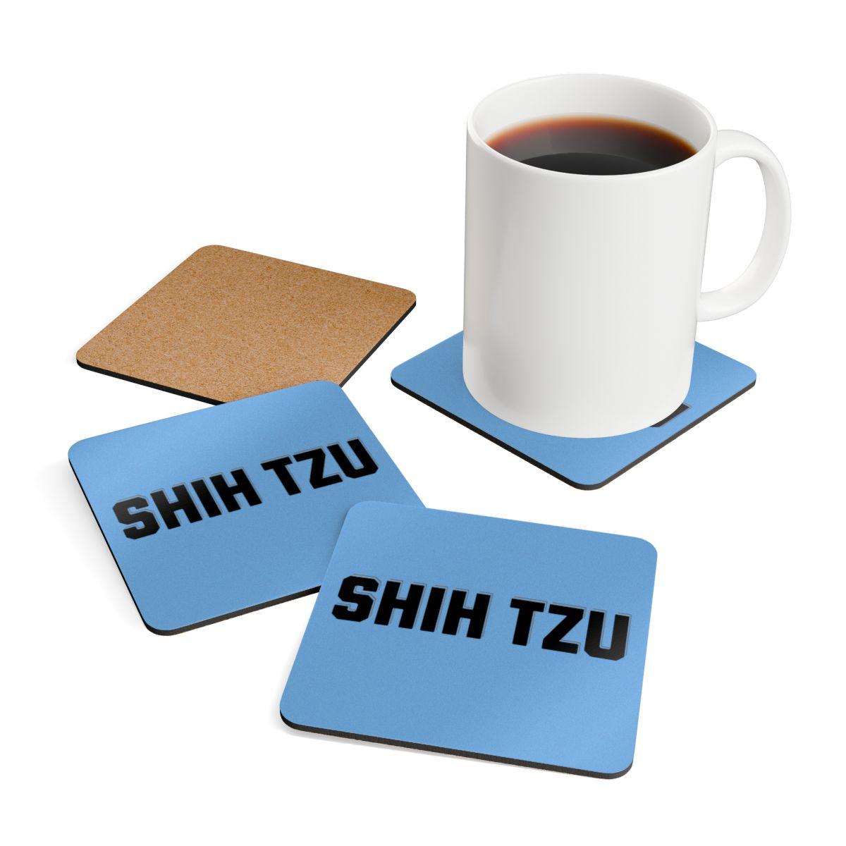 Shih Tzu Text Coaster Set – Unique Gift for Shih Tzu Dog Lovers