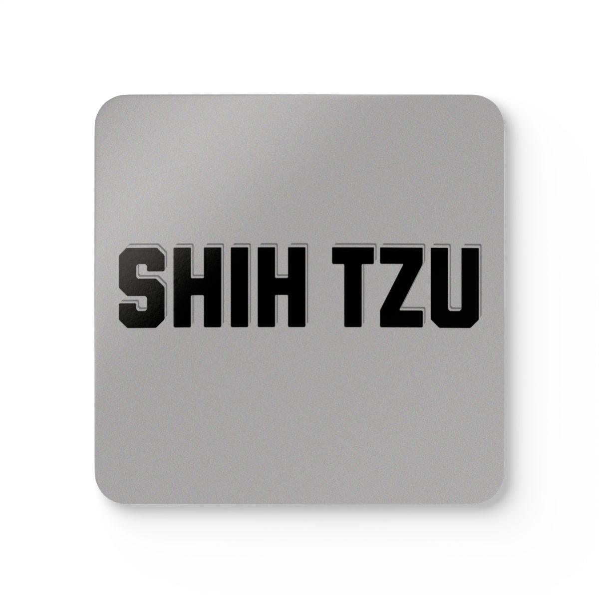 Shih Tzu Text Coaster Set – Unique Gift for Shih Tzu Dog Lovers
