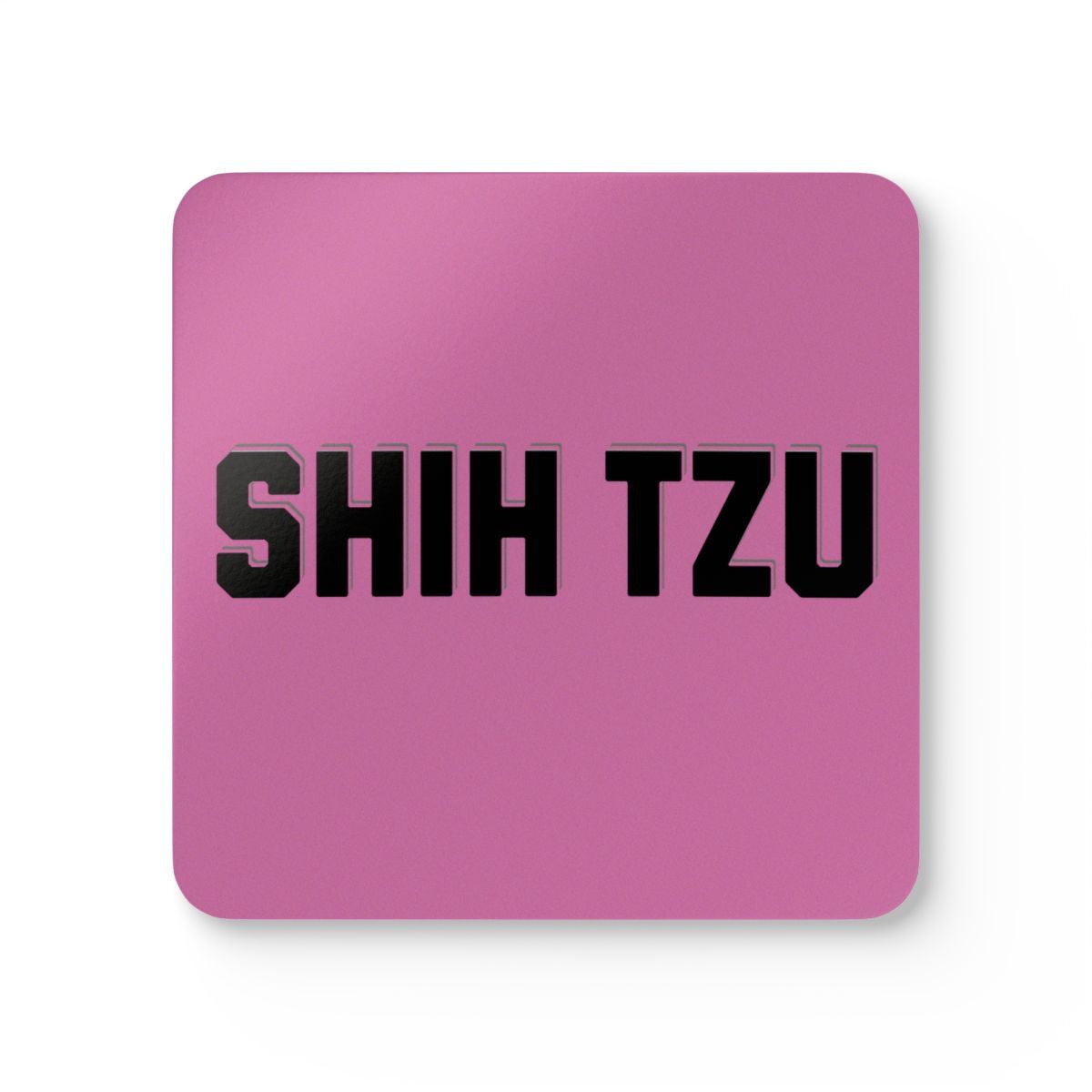 Shih Tzu Text Coaster Set – Unique Gift for Shih Tzu Dog Lovers
