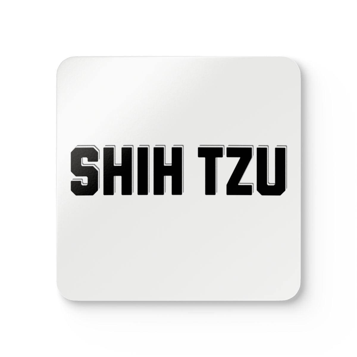 Shih Tzu Text Coaster Set – Unique Gift for Shih Tzu Dog Lovers