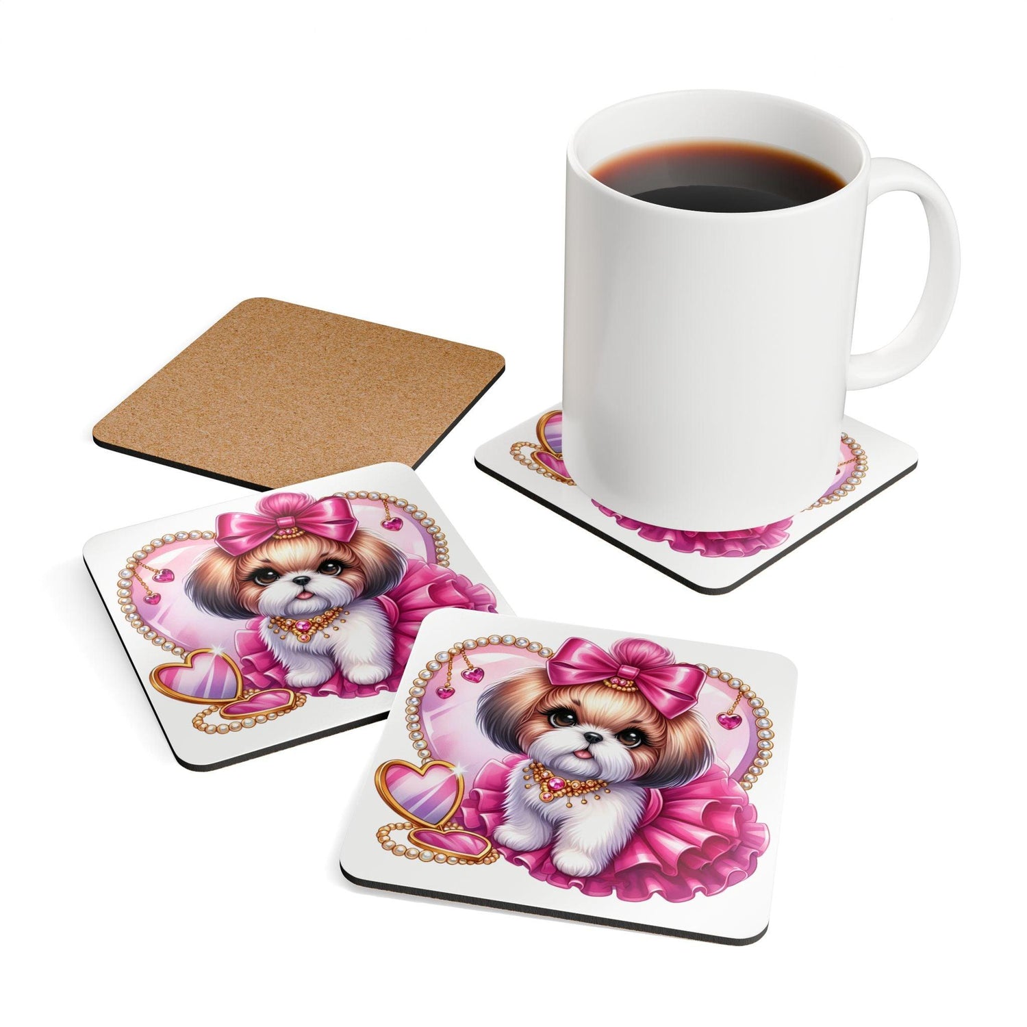 Corkwood Coasters - Shih Tzu Gifts