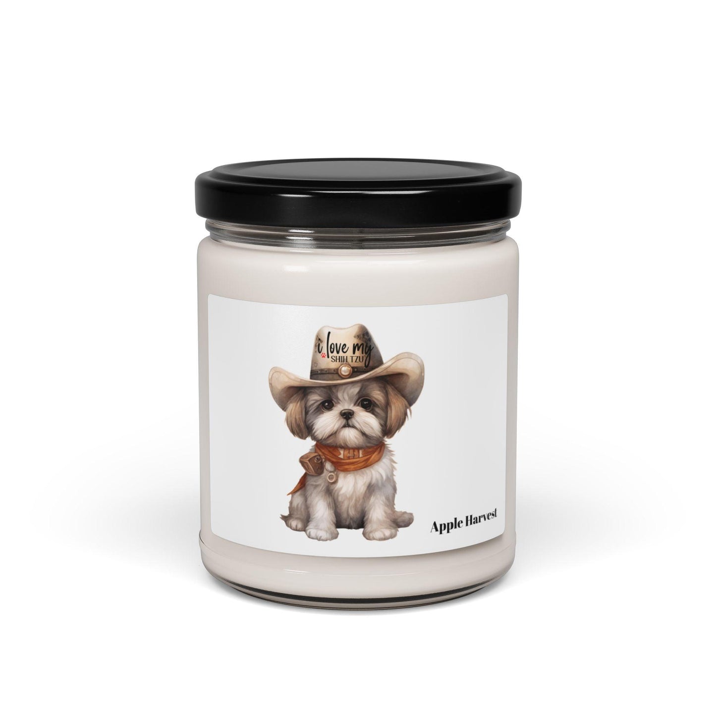 Cowboy Shih Tzu Scented Soy Candle, 9oz - Shih Tzu Gifts