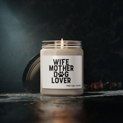 Wife Mother Dog Lover Scented Soy Candle - Shih Tzu Gifts