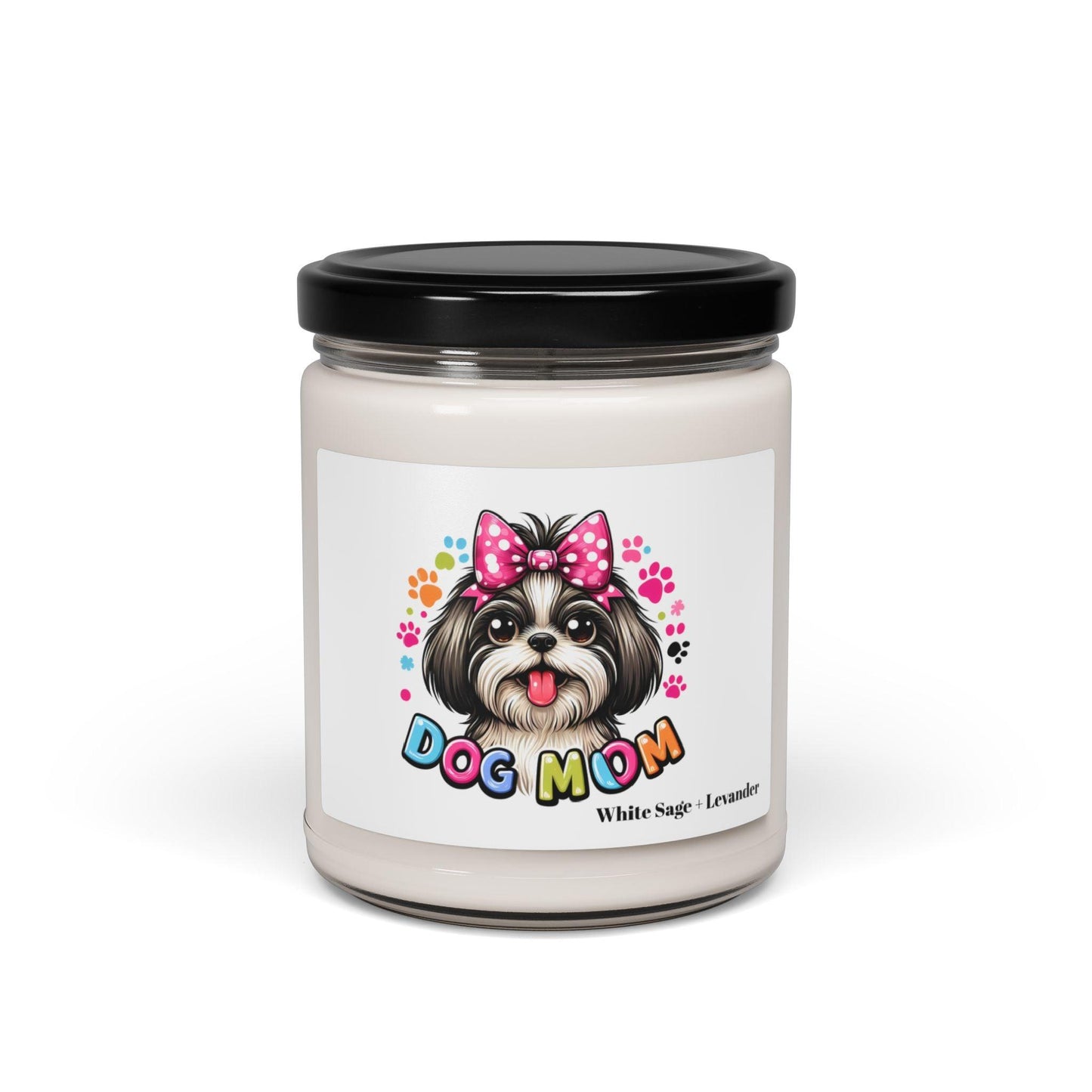 Shih Tzu Dog Mom Scented Soy Candle - Shih Tzu Gifts