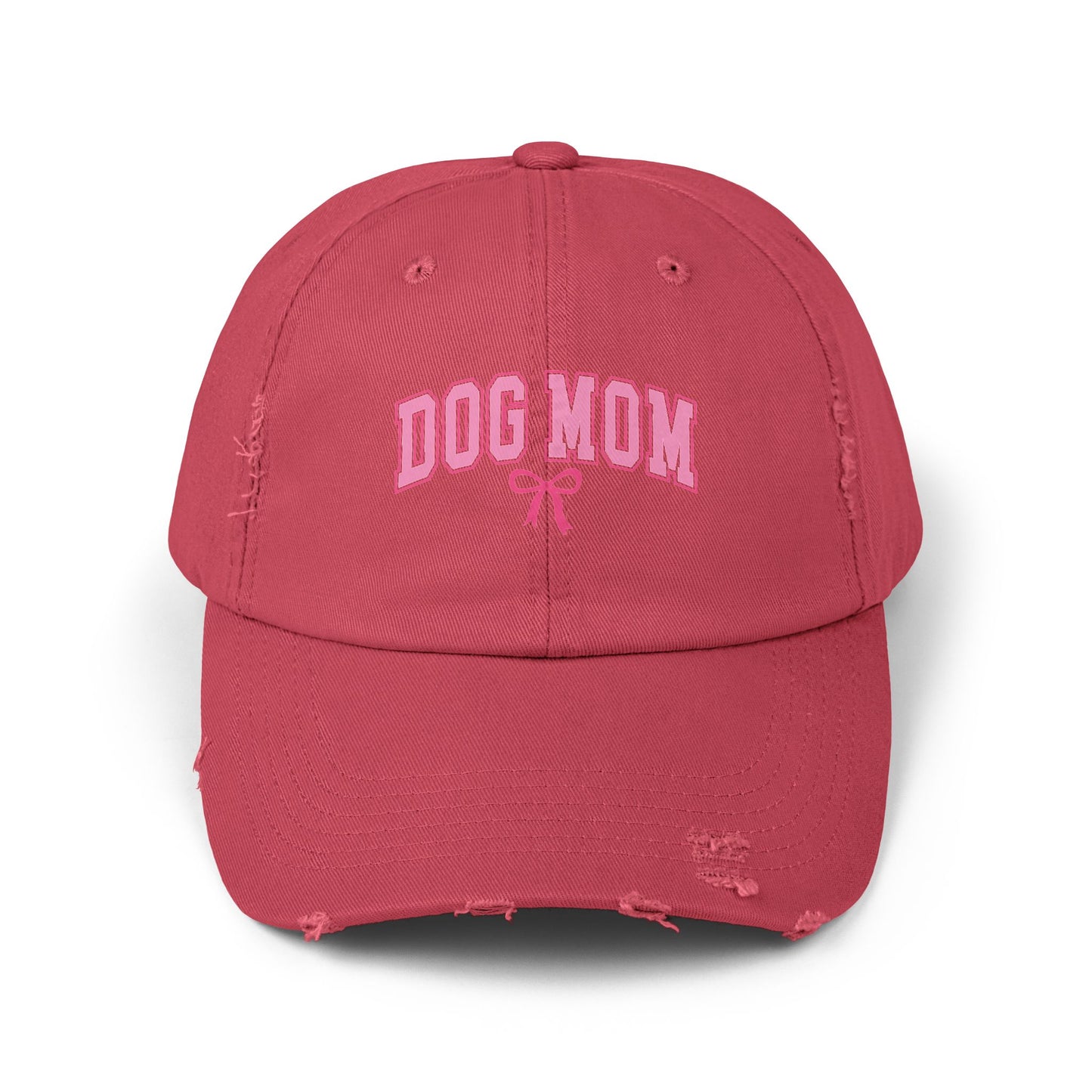 Shih Tzu Dog Mom Distressed Hat – Adjustable Cotton Twill Cap