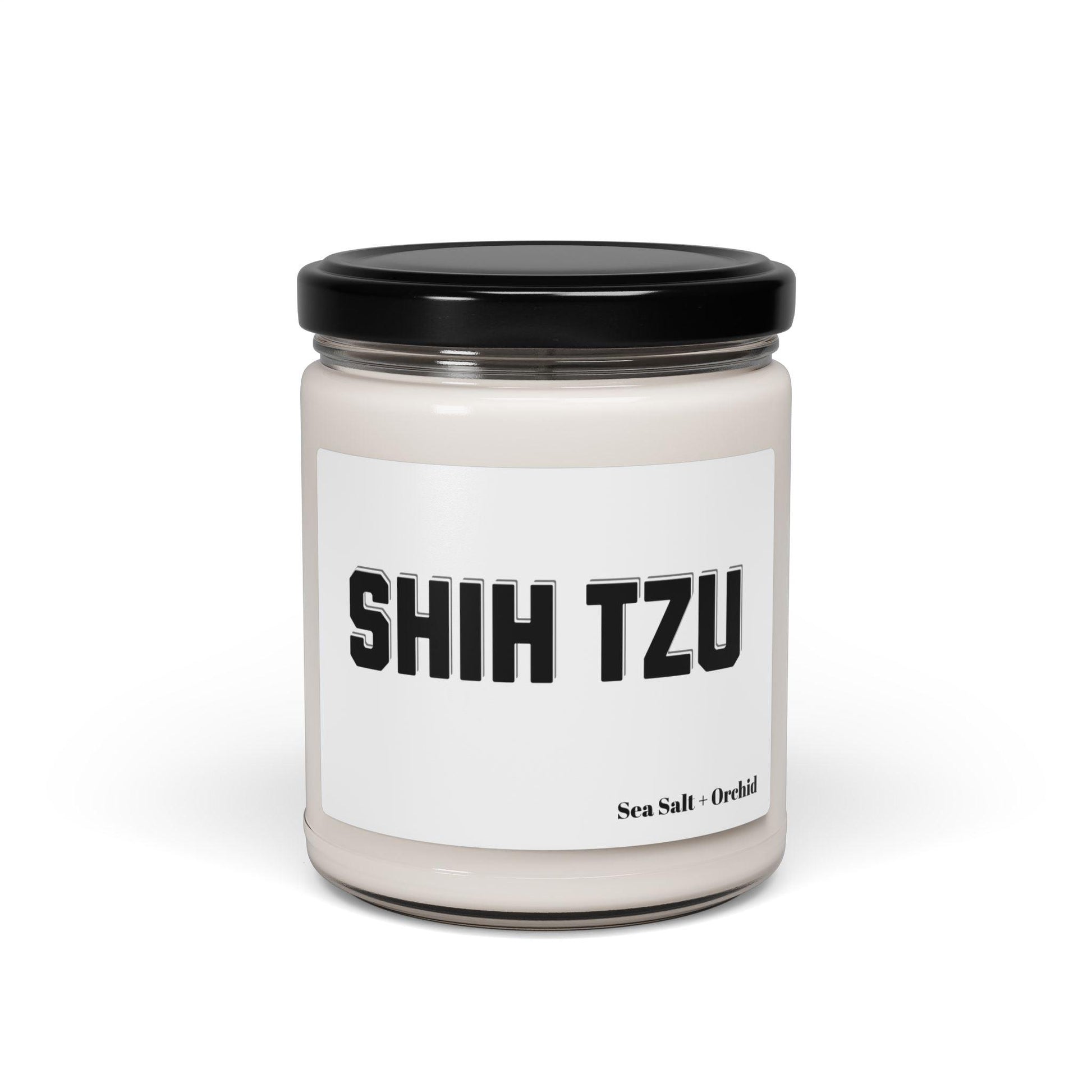 Shih Tzu Text Scented Soy Candle - Perfect Gift for Dog Lovers"