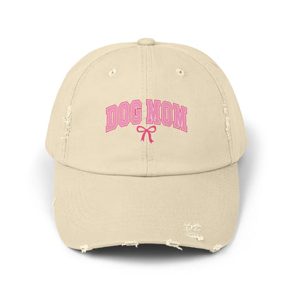 Shih Tzu Dog Mom Distressed Hat – Adjustable Cotton Twill Cap