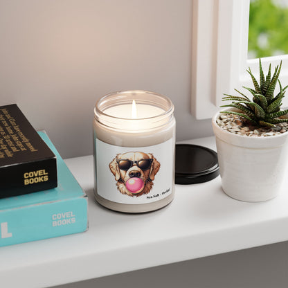 Golden-with-Gum-Scented Soy Candle, 9oz