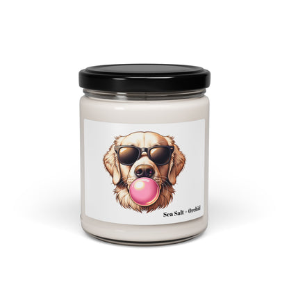 Golden-with-Gum-Scented Soy Candle, 9oz