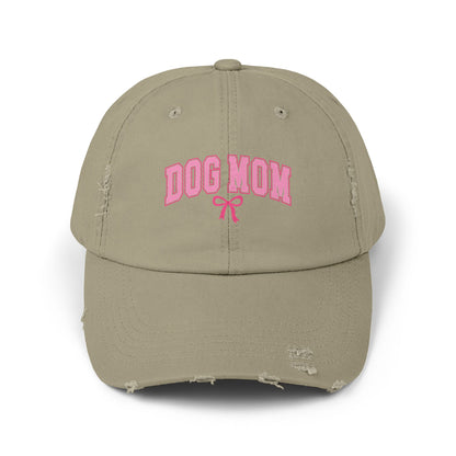 Shih Tzu Dog Mom Distressed Hat – Adjustable Cotton Twill Cap