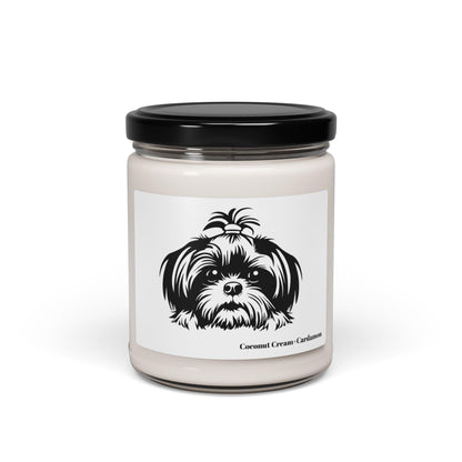 Shih-Tzu-Black-and-White-Scented Soy Candle, 9oz - Shih Tzu Gifts