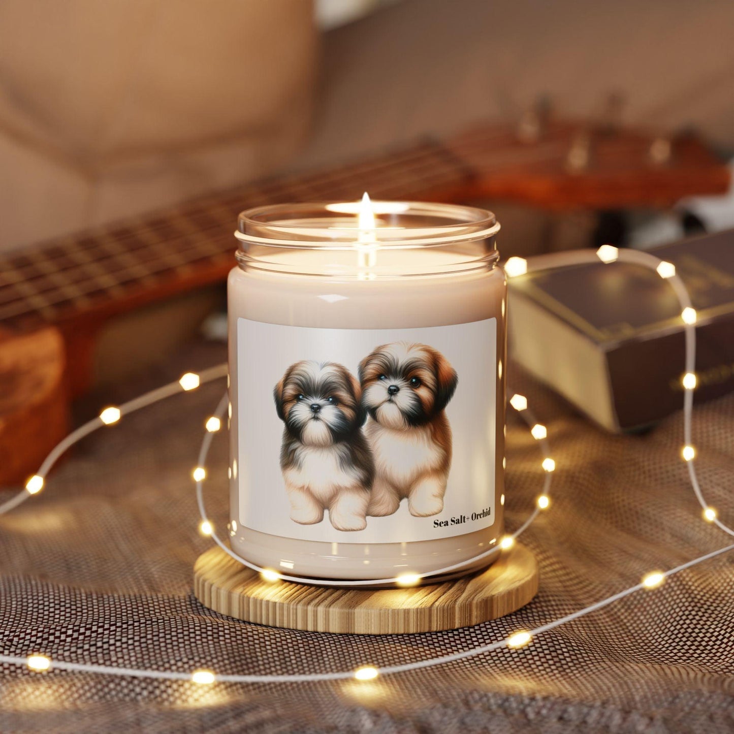 Two Babies Shih Tzu Scented Soy Candle, 9oz - Shih Tzu Gifts