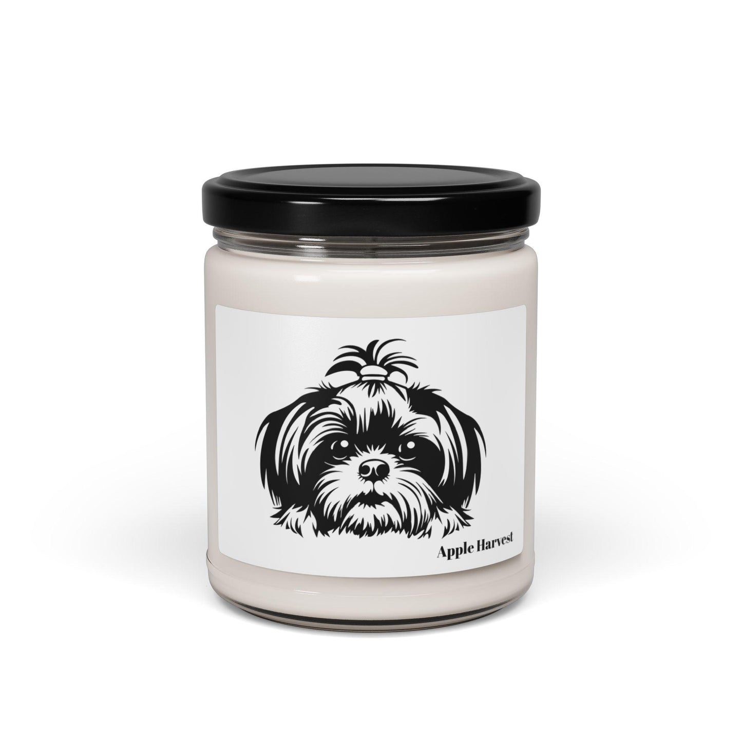 Shih-Tzu-Black-and-White-Scented Soy Candle, 9oz - Shih Tzu Gifts