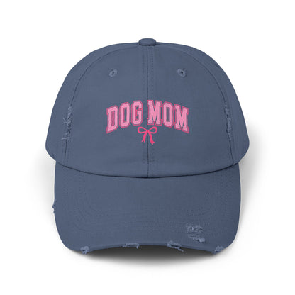 Shih Tzu Dog Mom Distressed Hat – Adjustable Cotton Twill Cap