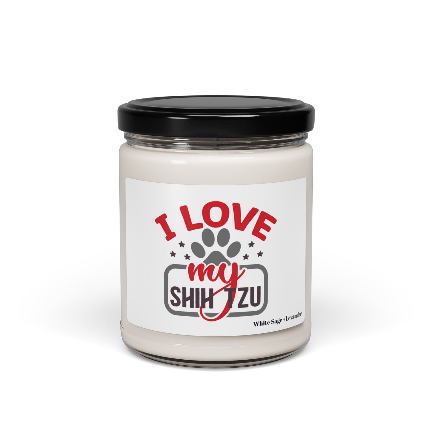 I Love My Shih Tzu Scented Soy Candle, 9oz