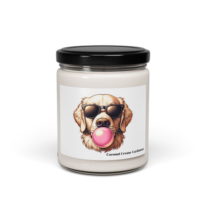 Golden-with-Gum-Scented Soy Candle, 9oz