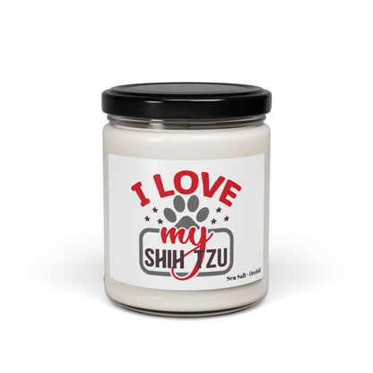 I Love My Shih Tzu Scented Soy Candle, 9oz