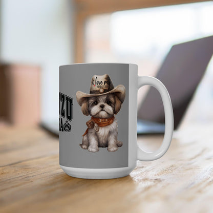 Cowboy Shih Tzu Ceramic Mug - Shih Tzu Gifts