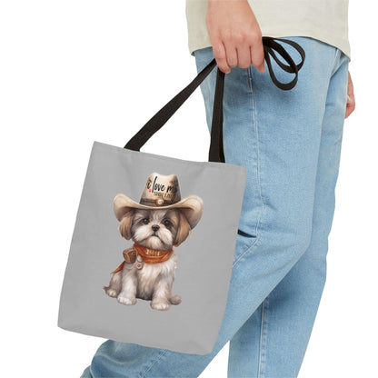 Cowboy Shih Tzu Tote Bag - Shih Tzu Gifts