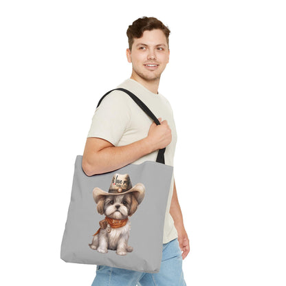 Cowboy Shih Tzu Tote Bag - Shih Tzu Gifts