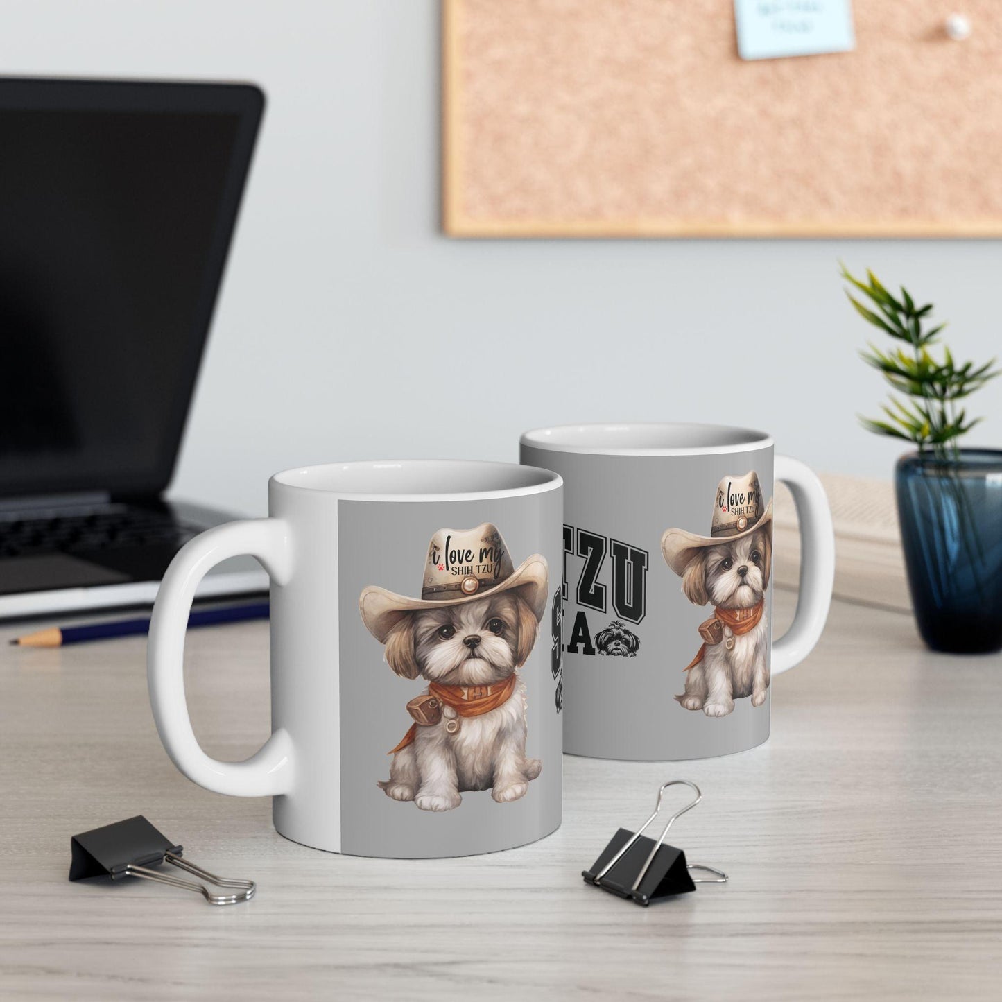 Cowboy Shih Tzu Ceramic Mug - Shih Tzu Gifts