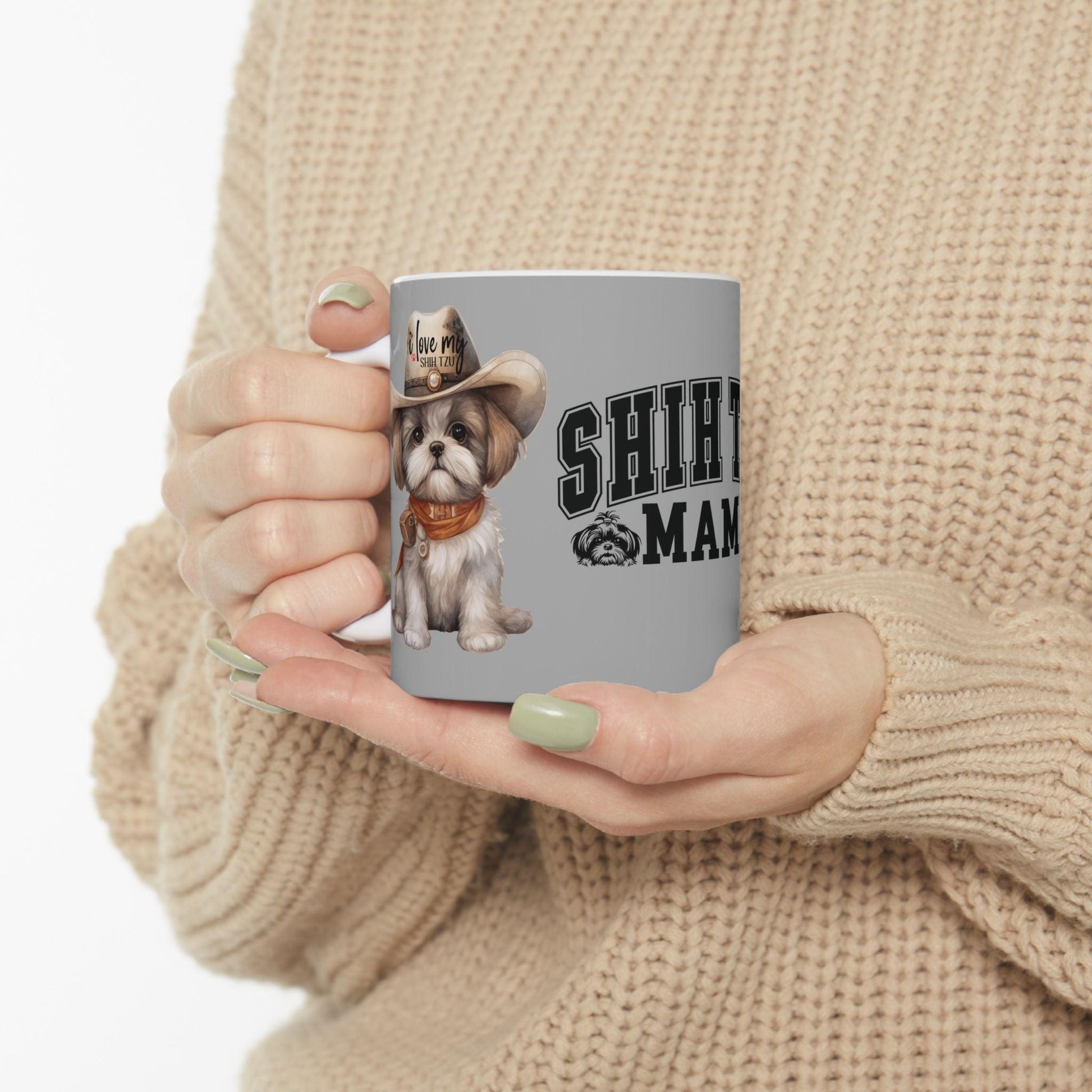 Cowboy Shih Tzu Ceramic Mug - Shih Tzu Gifts