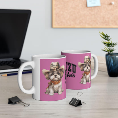 Cowboy Shih Tzu Ceramic Mug - Shih Tzu Gifts