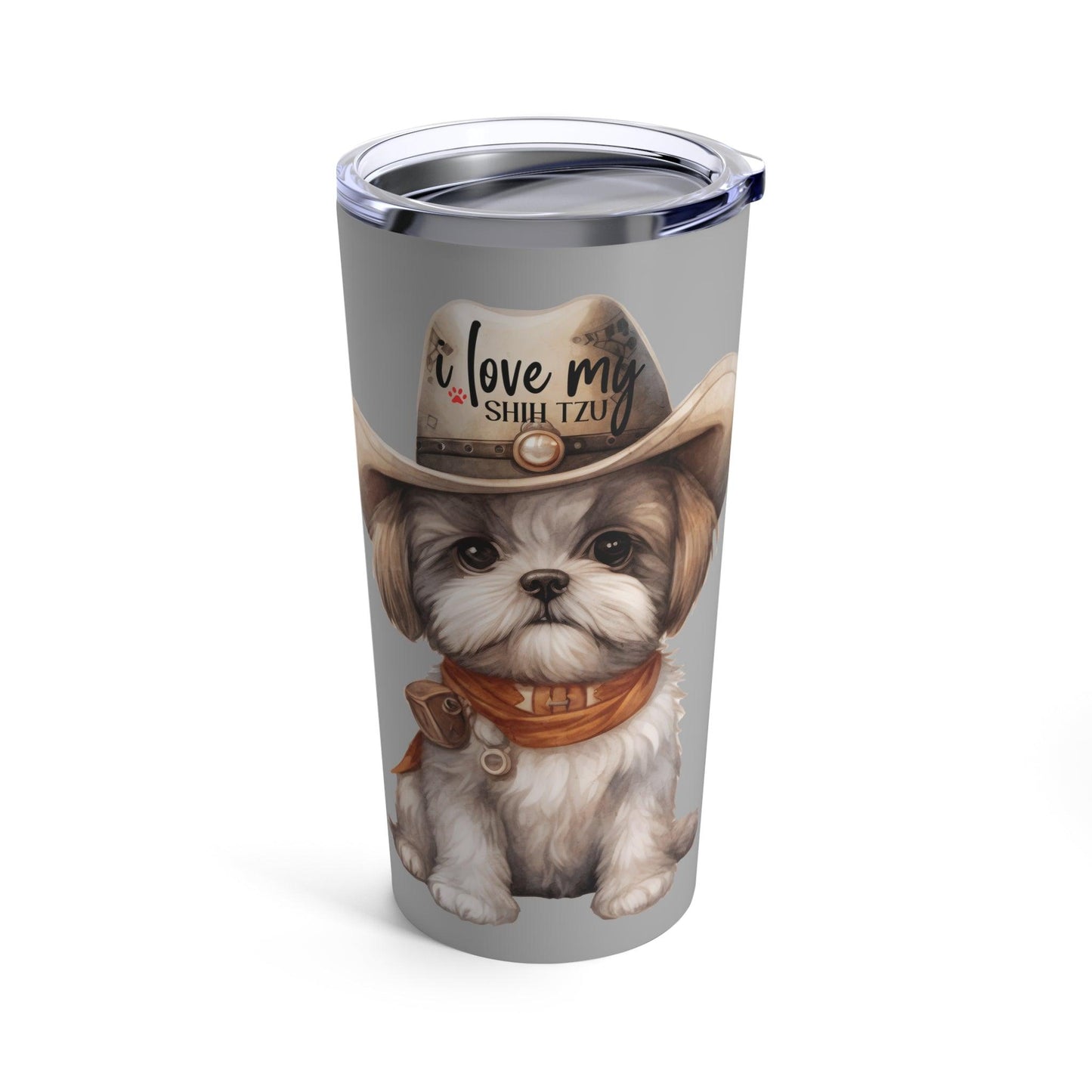 Cowboy Shih Tzu Tumbler - Shih Tzu Gifts