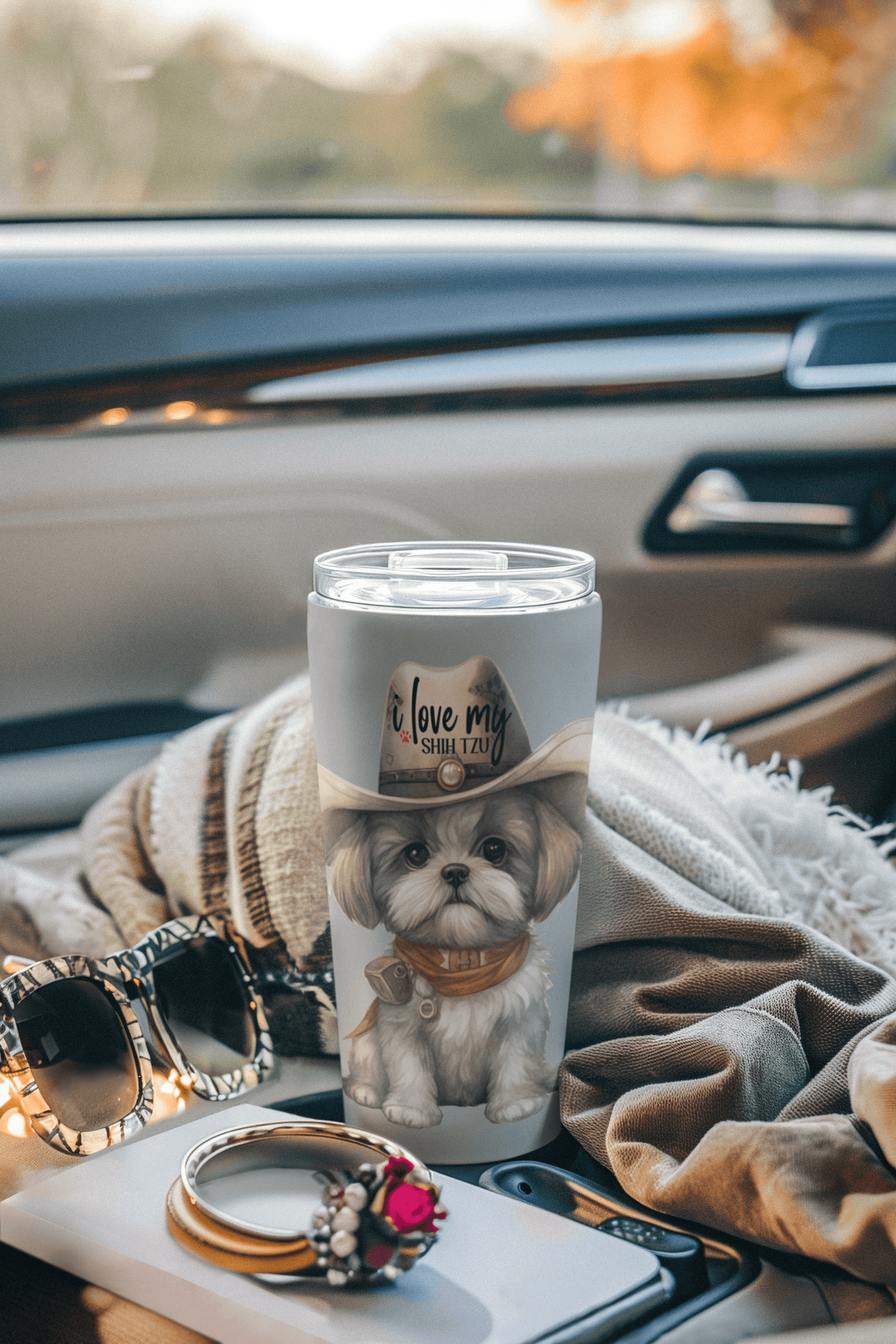 Cowboy Shih Tzu Tumbler - Shih Tzu Gifts