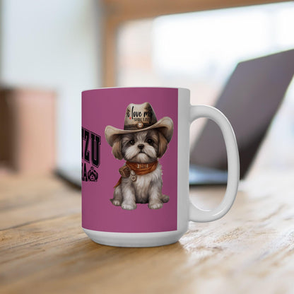 Cowboy Shih Tzu Ceramic Mug - Shih Tzu Gifts