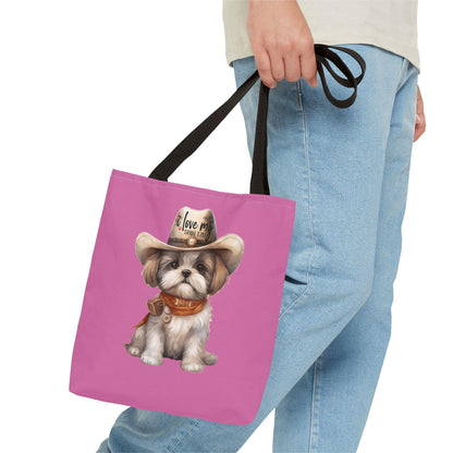 Cowboy Shih Tzu Tote Bag - Shih Tzu Gifts