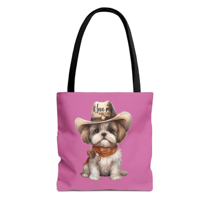 Cowboy Shih Tzu Tote Bag - Shih Tzu Gifts