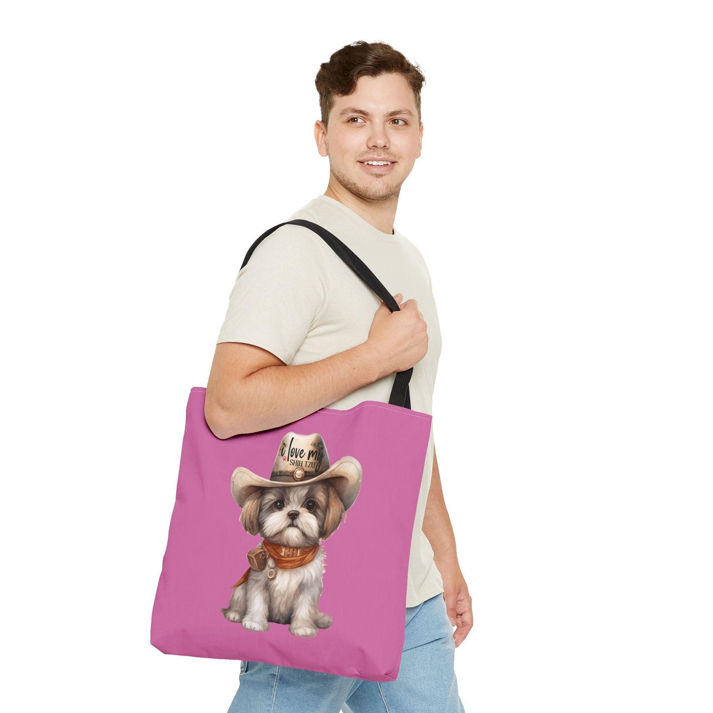 Cowboy Shih Tzu Tote Bag - Shih Tzu Gifts