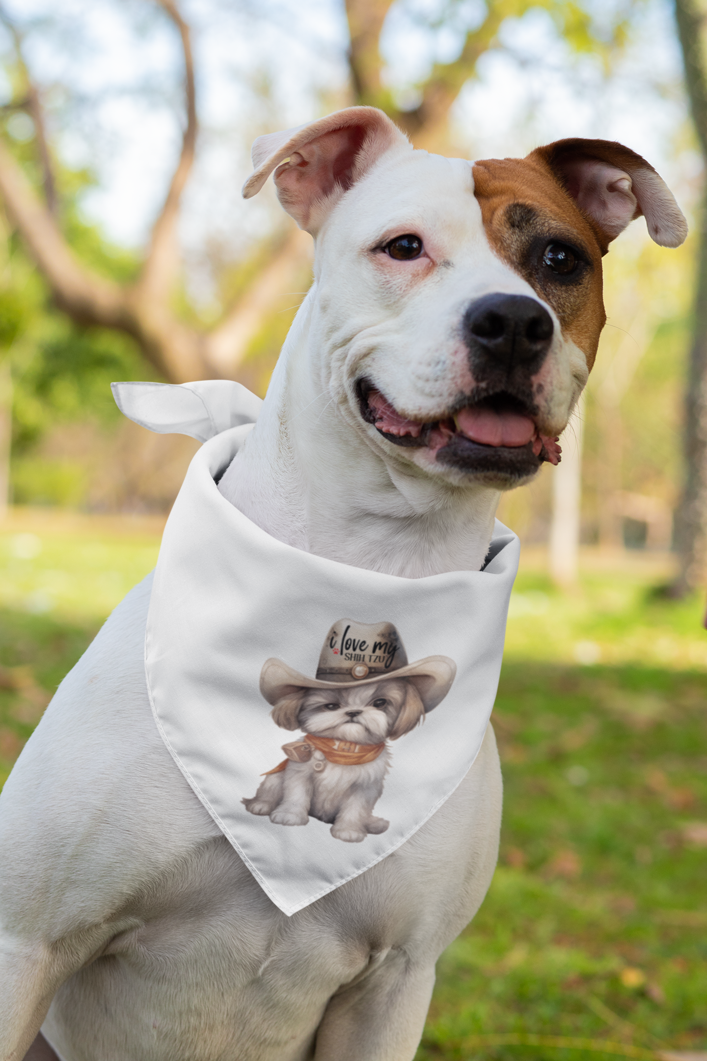 Cowboy Shih Tzu Pet Bandana