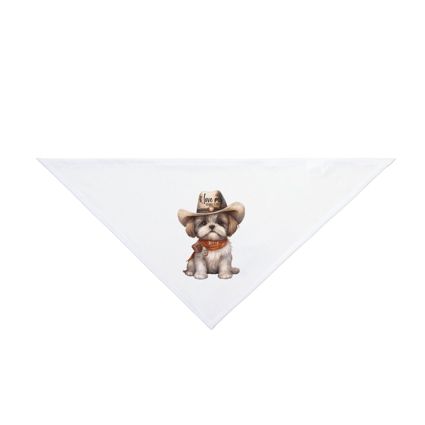 Cowboy Shih Tzu Pet Bandana