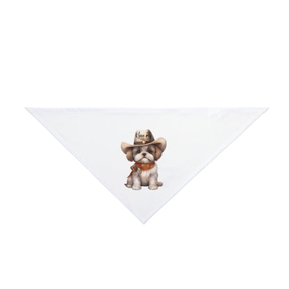 Cowboy Shih Tzu Pet Bandana