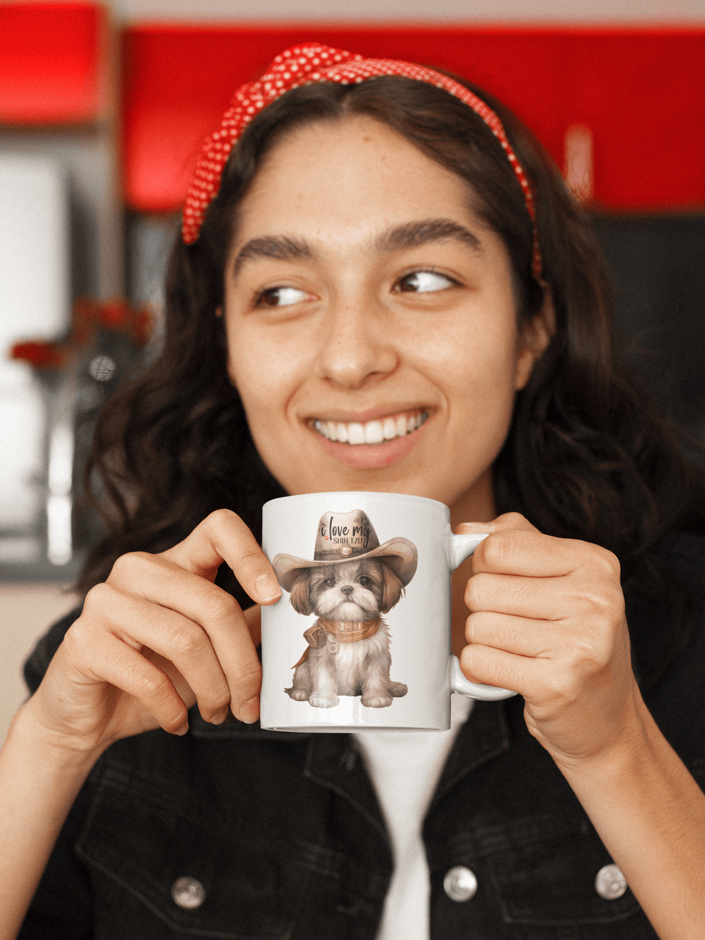 Cowboy Shih Tzu Ceramic Mug - Shih Tzu Gifts