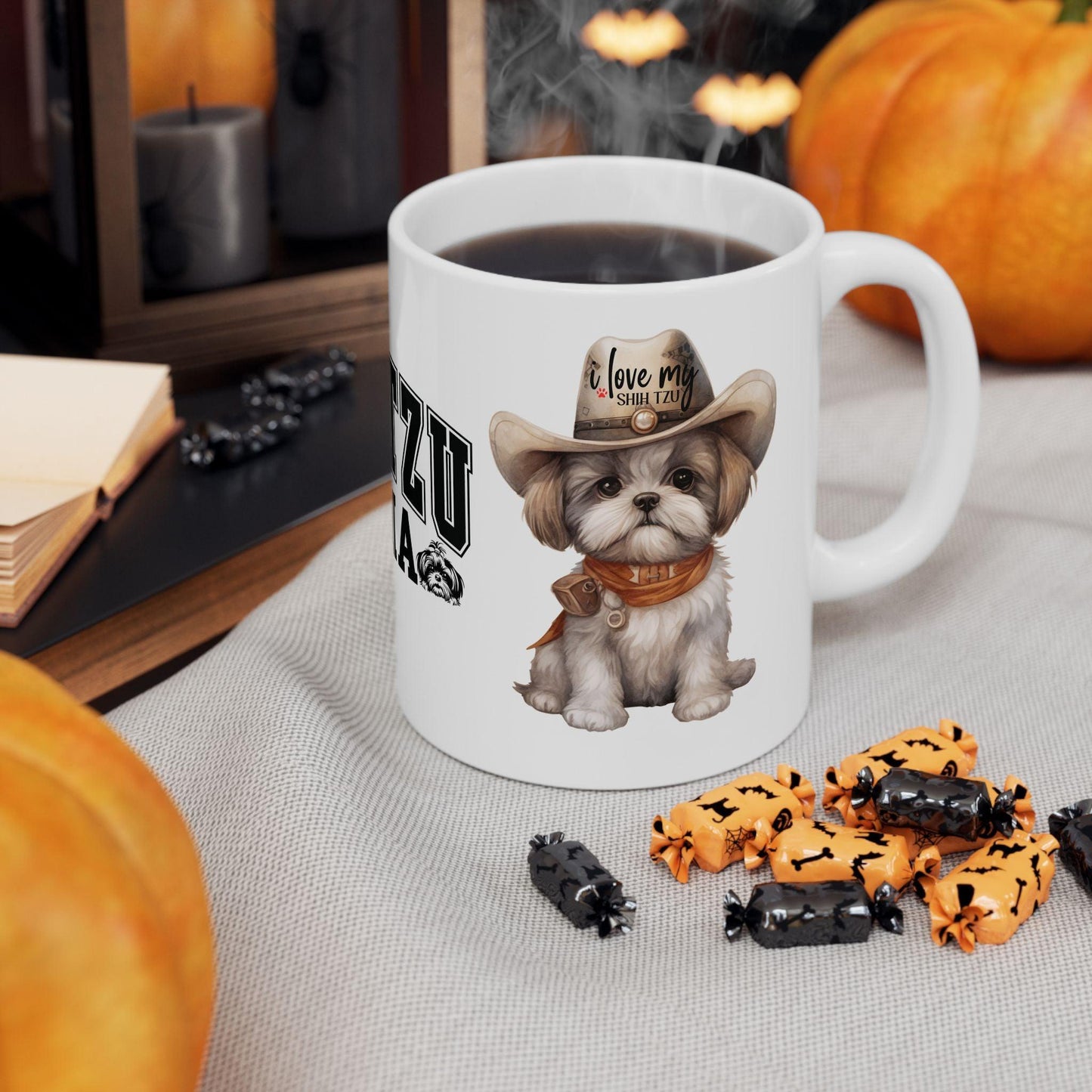 Cowboy Shih Tzu Ceramic Mug - Shih Tzu Gifts