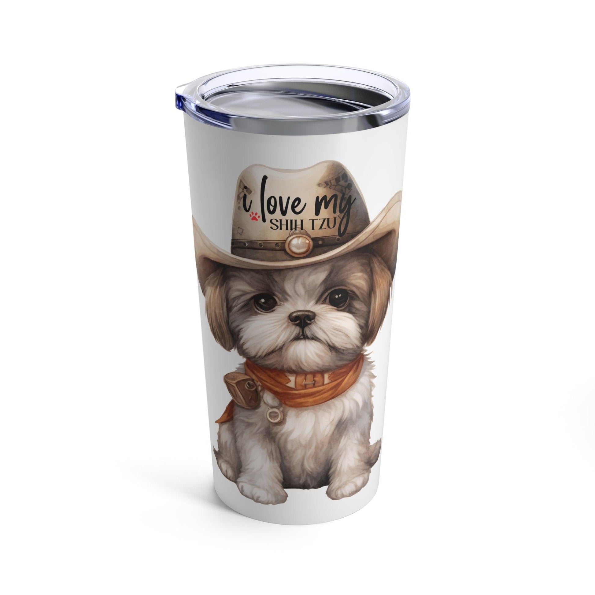 Cowboy Shih Tzu Tumbler - Shih Tzu Gifts