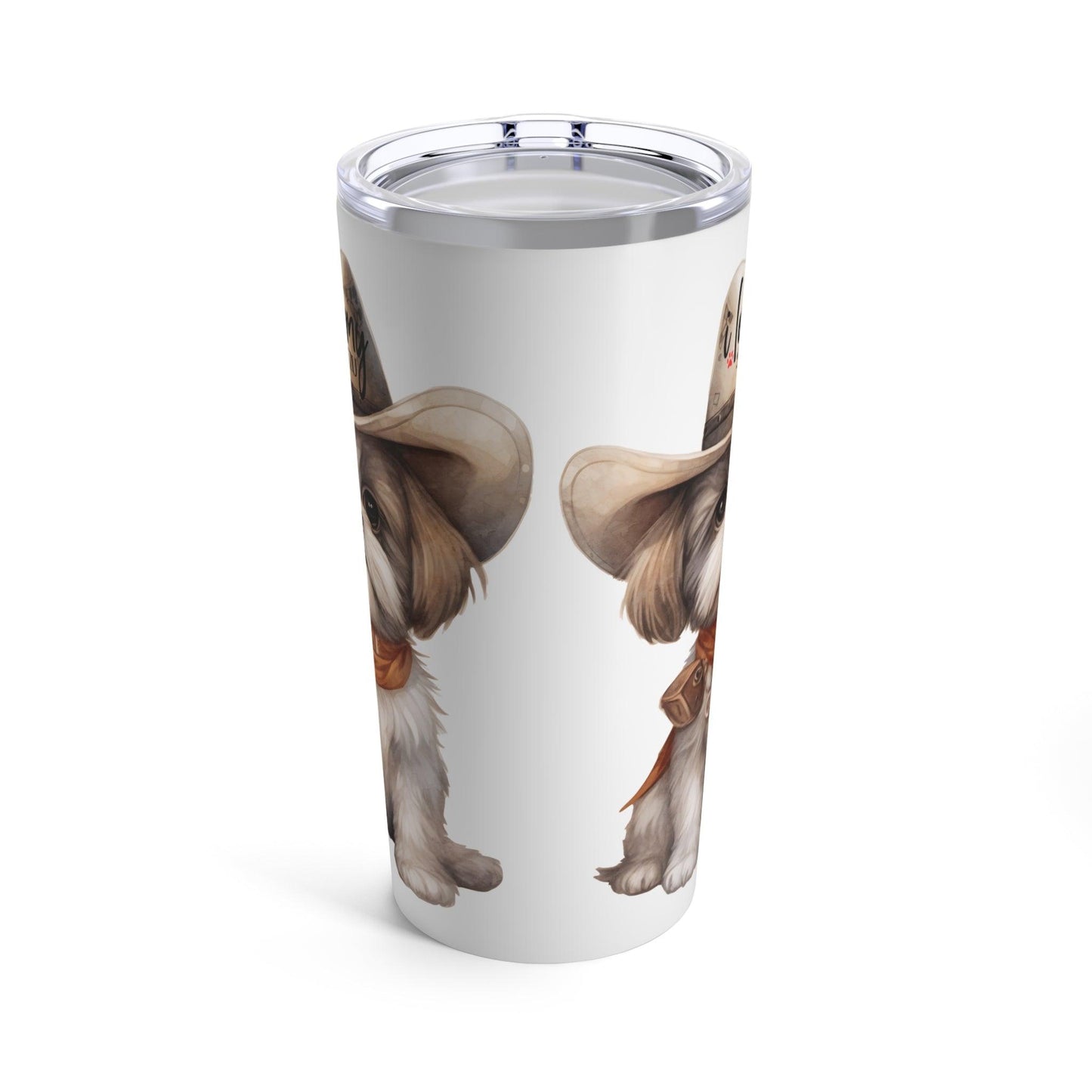 Cowboy Shih Tzu Tumbler - Shih Tzu Gifts