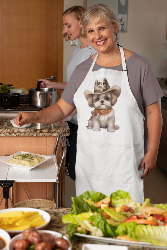 Cowboy Shih Tzu Apron