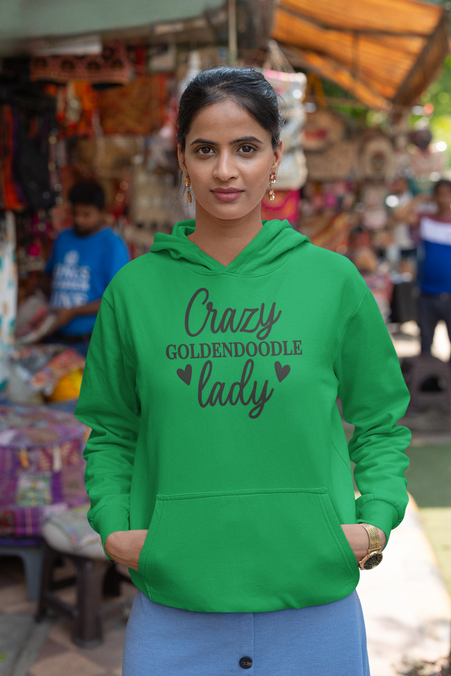 Crazy Goldendoodle Lady Hoodie – Gift for Doodle Moms & Dog Lovers