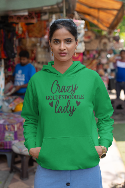 Crazy Goldendoodle Lady Hoodie – Gift for Doodle Moms & Dog Lovers