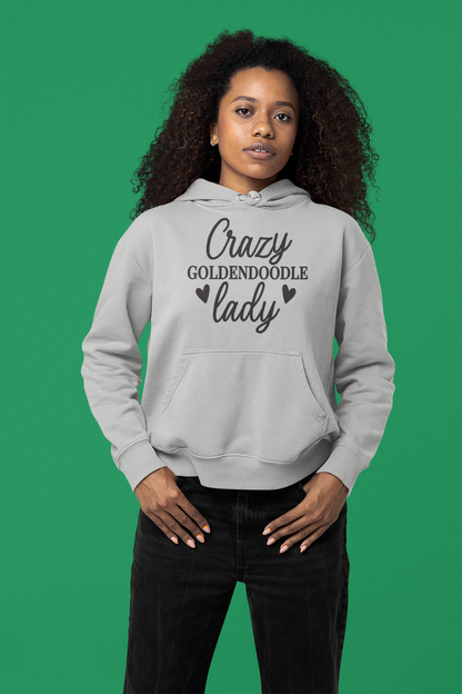 Crazy Goldendoodle Lady Hoodie – Gift for Doodle Moms & Dog Lovers