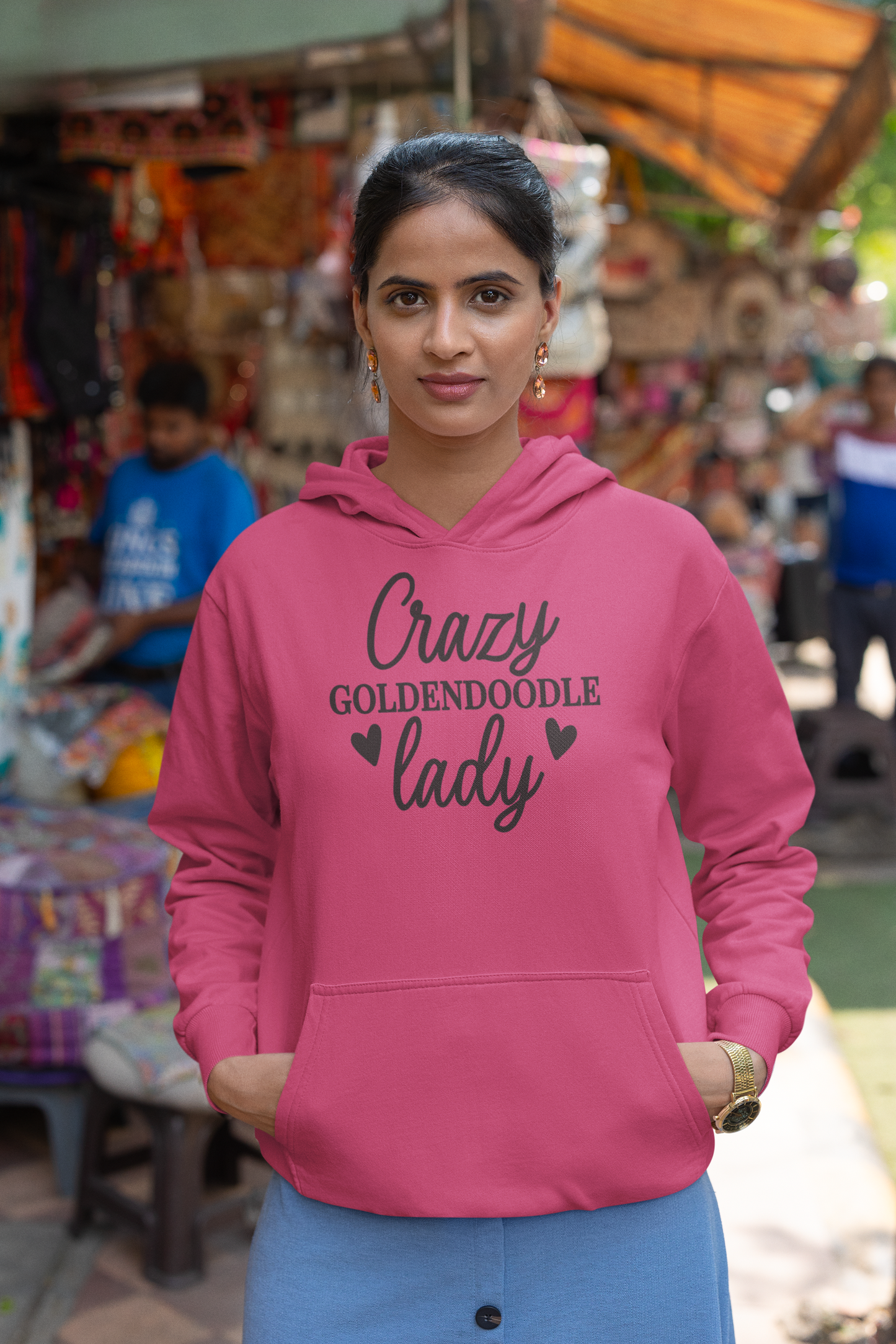 Crazy Goldendoodle Lady Hoodie – Gift for Doodle Moms & Dog Lovers