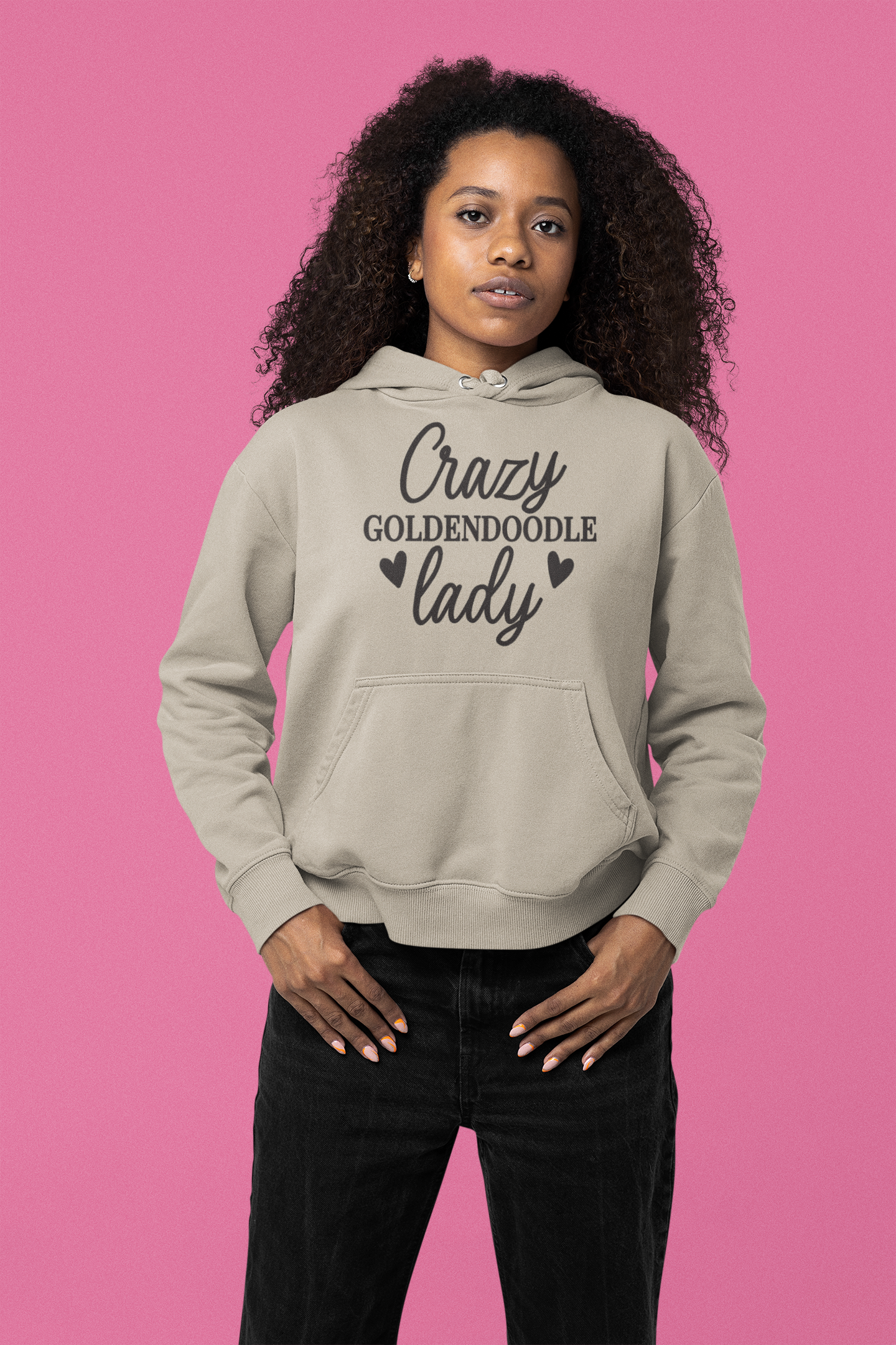 Crazy Goldendoodle Lady Hoodie – Gift for Doodle Moms & Dog Lovers