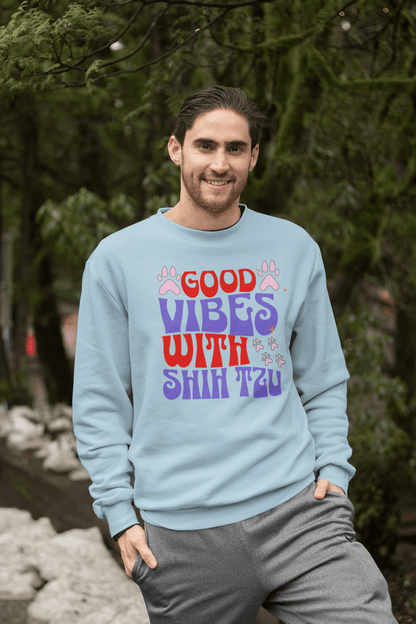 Good Vibes With Shih Tzu Hoodie – Cozy Gift for Dog Lovers & Owners