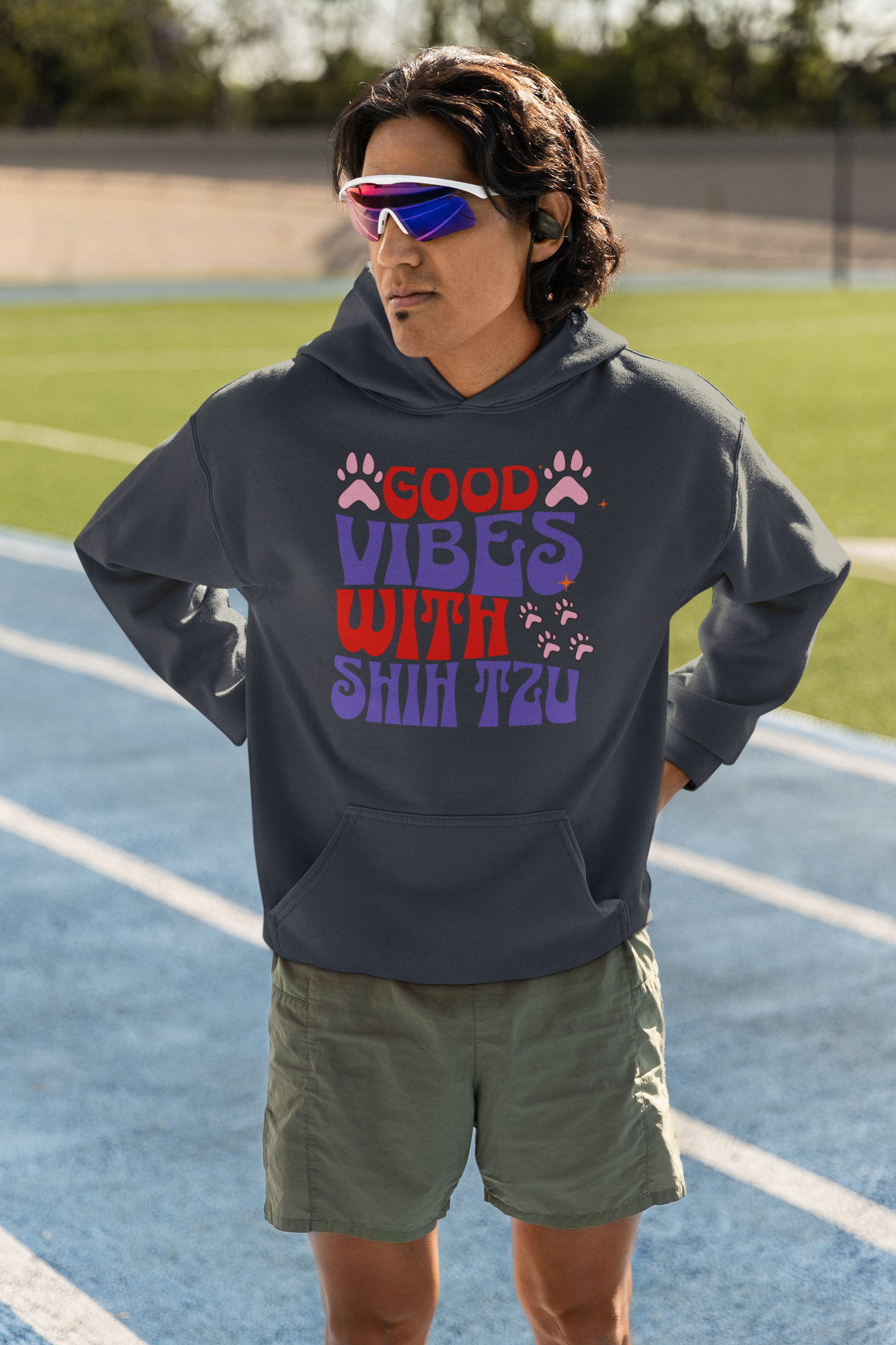 Good Vibes With Shih Tzu Hoodie – Cozy Gift for Dog Lovers & Owners