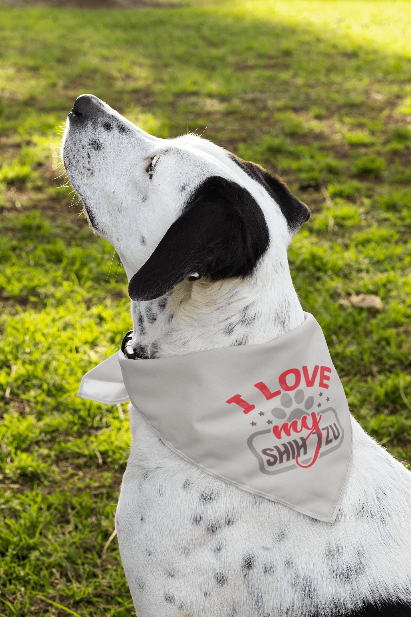 I Love My Shih Tzu Pet Bandana - Shih Tzu Gifts